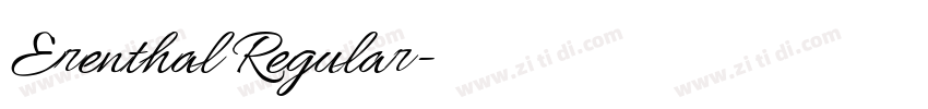 Erenthal Regular字体转换 Erenthal Regular字体转换